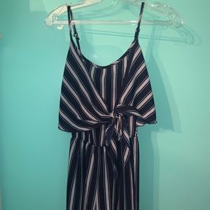 Navy and white jumper